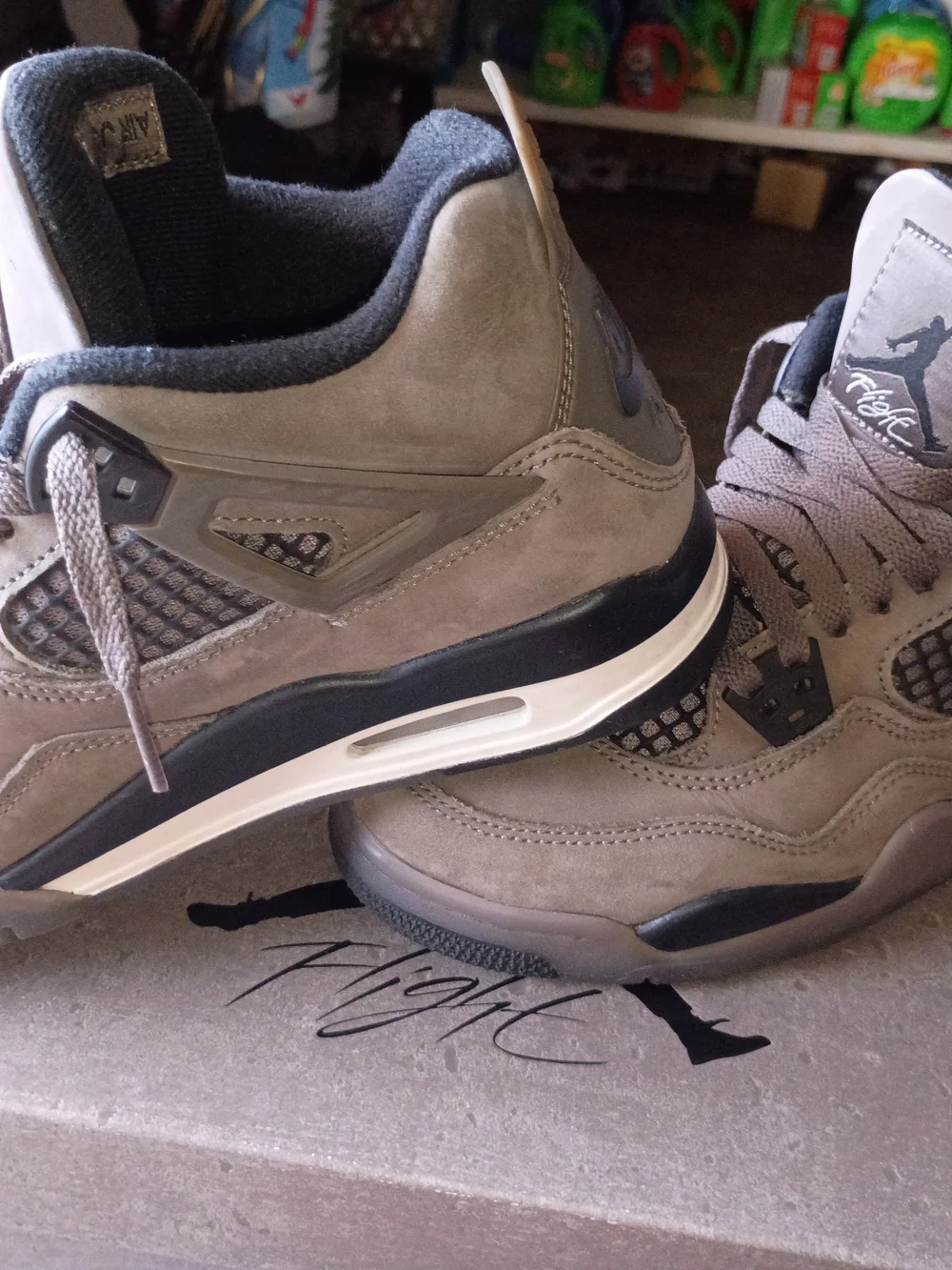 Jordan Kids Suede Sneakers in Taupe